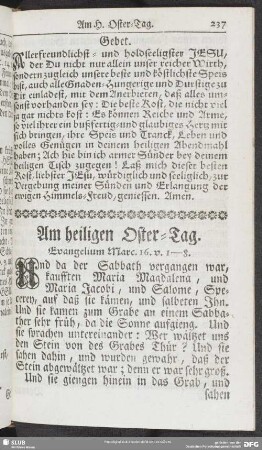 Am heiligen Oster-Tag