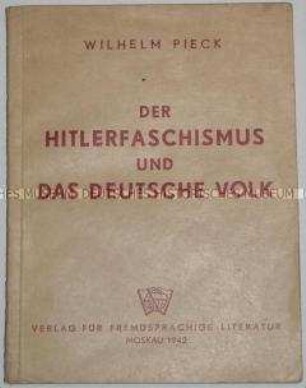 Abhandlung von Pieck über Deutschland unter dem Nationalsozialismus