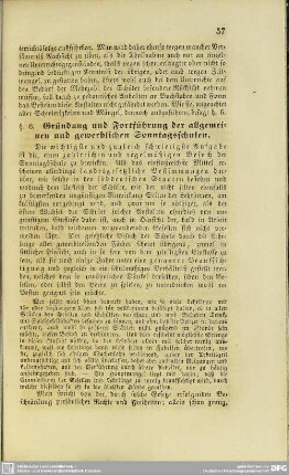 § 6. Gründung und Fortführung der allgemeinen und gewerblichen Sonntagsschulen