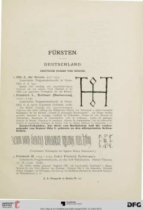 Fürsten (Nr. 1-476)