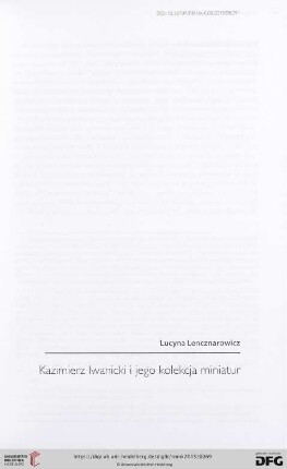 Kazimierz Iwanicki i jego kolekcja miniatur