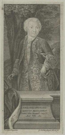 Bildnis des Christian Frideric Carolus Alexander, Brand.