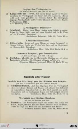 Gemälde alter Meister (Nr. 95-168)