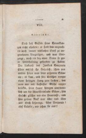VIII. Eifersucht.