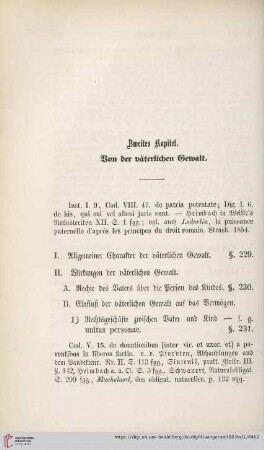 Zweites Kapitel. Von der väterlichen Gewalt
