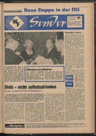 Betriebszeitung 'WF-Sender', Nr.41/1967 (20. Oktober 1967)