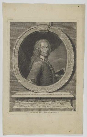 Bildnis des Marie-Francois Aroüet de Voltaire