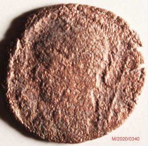 Römische Münze, Nominal Follis, Prägeherr Constantinus I., Prägeort Arles, Original