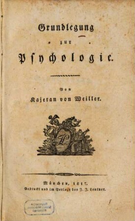 Grundlegung zur Psychologie