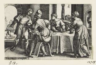 Tobias verlässt die Tafel, Blatt 1 der Folge "Geschichte des Tobias"