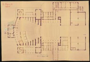 Festspielhaus, Bayreuth: Grundriss 1:100