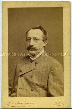 Porträt eines Mannes mit Brille, Carte de Visite