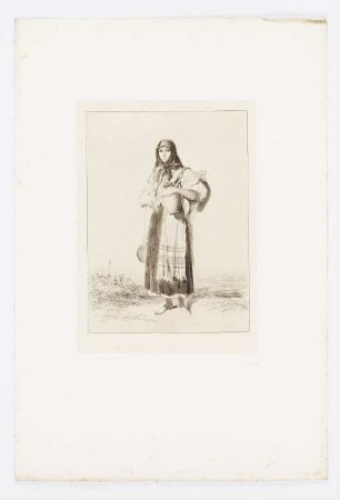 Jeune fille du Comitat d’Hevés, Blatt 12 der Folge "Erinnerungen aus der österreichischen Monarchie, Ungarn"