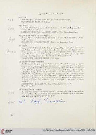 C) Skulpturen (Nr. 61-66)
