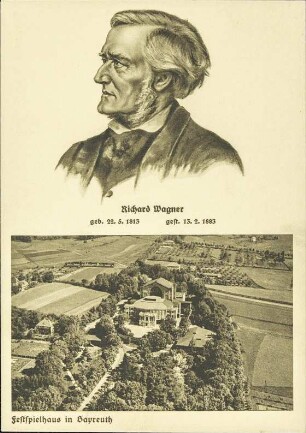 Richard Wagner - Festspielhaus in Bayreuth - Wagner-Festjahr 1933 [R]