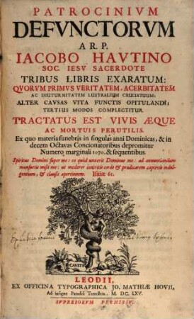 Patrocinium Defunctorum