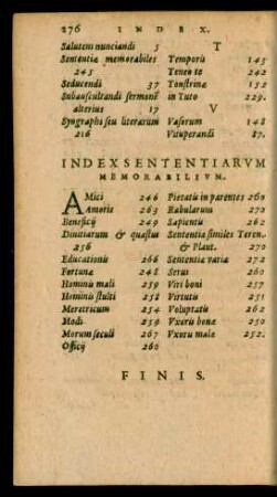 Index Sententiarum ...