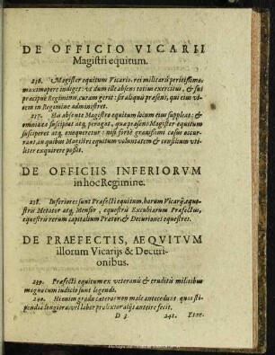 De Officio Vicarii Magistri equitum