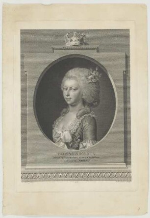 Bildnis der Lovisa Augusta Daniae & Norvegiae