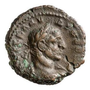 Münze, Tetradrachme, (Geißen); 269 / 270 n. Chr. (SNG)