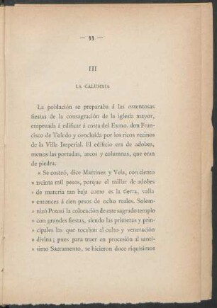 III - La calumnia