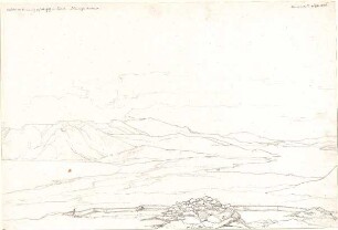 Gärtner, Friedrich von; Akrokorinth (Griechenland); Golf von Lepanto (Naupaktos) - Studie