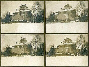 Fischer, Theodor; Reutlingen; Haus E. Gminder - Gartenansicht im Winter