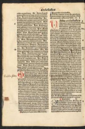Incipit liber Ecclesiastes.
