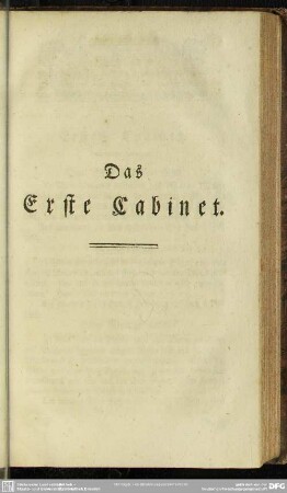 Das Erste Cabinet