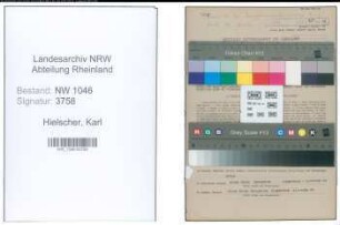 Entnazifizierung Karl Hielscher , geb. 07.01.1903 (Landwirt)