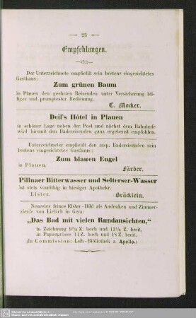 Empfehlungen