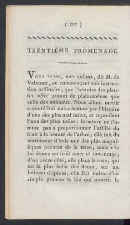Trentième promenade.