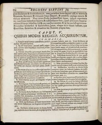 Caput. V. Quibus Modis Regalia Aquiruntur