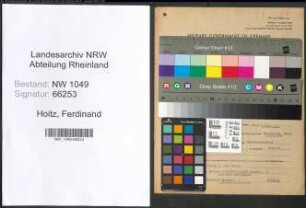 Entnazifizierung Ferdinand Hoitz , geb. 03.07.1895 (Holzhaendler)