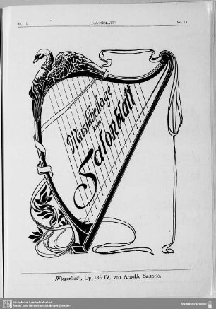 Musikbeilage zum Salonblatt