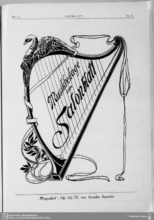 Musikbeilage zum Salonblatt