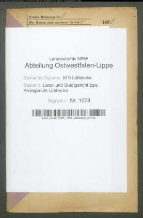 Erblasser: Quade, Anton Heinrich: