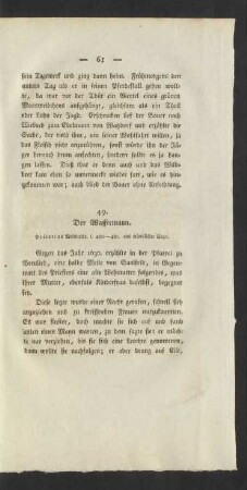 49. Der Wassermann.