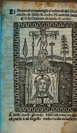 Li stupendi et maravigliosi Miracoli del glorioso Christo de Sancto Roccho