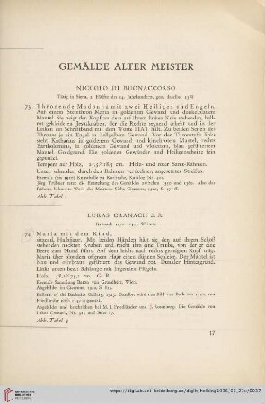 Gemälde Alter Meister (Nr. 73-92)