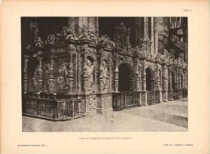 Kathedrale del Salvador, Saragossa: Einfassung des Trascoros (aus: Baukunst d. Renaissance in Italien u. Spanien, hrsg. v. Zeichenaussch. d. Stud. d. TH Berlin, 1875)