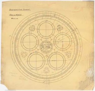 Dreifaltigkeitskirche (mit Pfarrhaus), Dortmund: Rosette des Westgiebels 1:10
