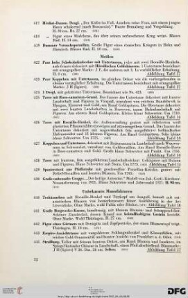 Unbekannte Manufakturen (Nr. 440-451)