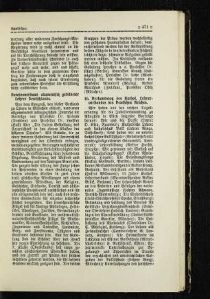 16. Verbandstag des Kathol. Lehrerverbandes des Deutschen Reiches