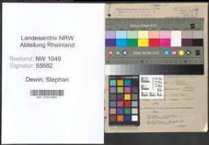 Entnazifizierung Stephan Dewin , geb. 06.02.1895 (Arbeiter)