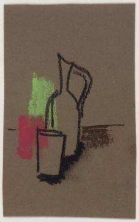 Farbgruppen - Stilleben. Glas und Flasche II
