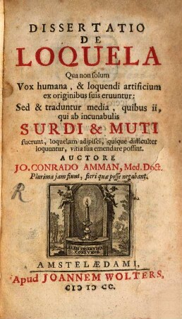 Dissertatio de loquela