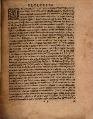An. Rivini ... Maecenas, isque serius conciliator, e lib. LII. Dionis Cassii, seu commentatio ... de optimo reipublicae statu monarchico mixto