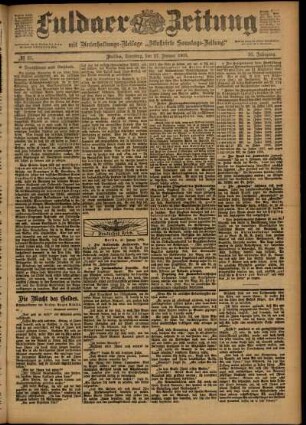 Ausgabe vom Dienstag, den 27. Januar 1903.