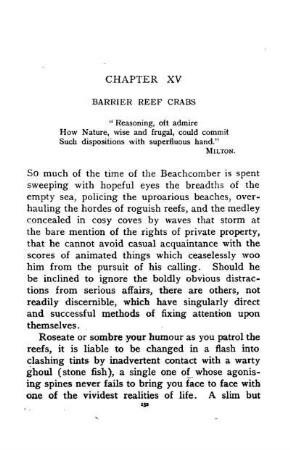 XV. BARRIER REEF CRABS